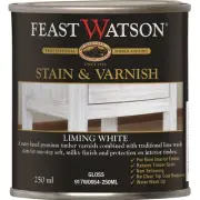 Feast Watson 250ml Liming White Satin Stain u0026 Varnish