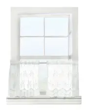 Habitat Mona Lisa Sheer Rod Pocket 56x36 Curtain Tiers