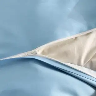 Betrise塔拉河-藍 加大 頂級500織紗長纖精梳匹馬棉四件式薄被套床包組