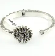 Brighton Halo Ice Open Hinged Bangle Bracelet Style: JF7953 MSRP: $72 NWT