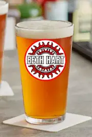 Beth Hart (Queen) - Rock and Roll - Blues - 16oz Pint Beer Glass Barware Seltzer
