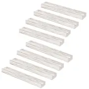 Ilyapa Record Display Wall Mounted Shelf, 8 Pack - White Wooden Record Holder