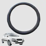 Steering Wheel Cover for Hyundai Getz 2002-2011 38CM Leather - Circle
