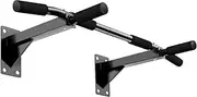 Wall Mounted Pull Up Bar, Strength Training Pull-UP Bars, Heavy Duty Chin Up Bar Wall Mount with Exercise Bands, 8 Hole Design for Home Gym Indoor Workout/Home Gym, Max Weight 440 LBS