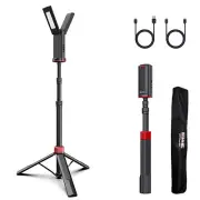 Rechargeable LED Work Light with Stand, 61" Portable LED Cordless Work Light ...