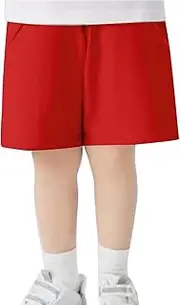 [Generic] Boy's Casual Shorts Sweatpant Elastic Waist Comfortable Leisure Style Elasticity Comfy Fashion Toddler Trousers