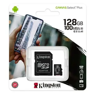 Kingston 金士頓 128GB microSDXC TF U1 C10 記憶卡 SDCS2 128G