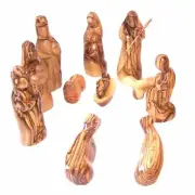 Modern or Abstract style collectible Christmas holiday Nativity figurines Set