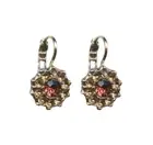 Mariana Earrings Dainty Floral in Champagne & Vintage Rose Austrian Crystals ...