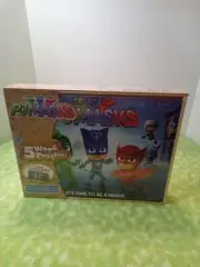 PJ Masks Set Of 5 Wood Puzzles With Tray/Storage Box by Cardinal New Sealed