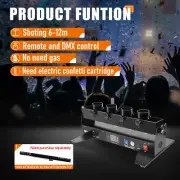 MOKA 4 Head Confetti Cannon Launcher Machine DMX Remote Control Gender Reveal