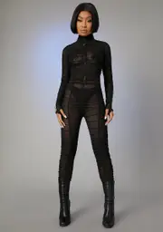 [Poster Grl] Run The Scene Mesh Catsuit
