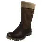 Ladies Rieker Zip Mid Calf Fleece Lined Water Repellent Boots '78585'