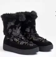 Brand New Johnny Was FREJA MOON BOOT BLACK Size 10 NIB. $348.00