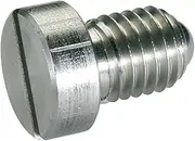 HALDER Pack of 5 Spring Pressure Pieces, with Ball, Head and Slotted/Stainless Steel, Standard Spring Force, d1 = M12, 22050.0945