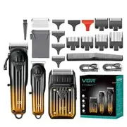VGR Comno Barber Kit Professional Hair Clipper Rechargeable Electric Shaver Beard and Hair Trimmer for Men Hair Cutting Machine V-644