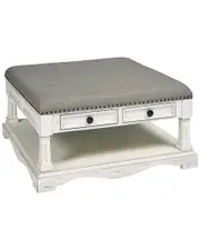Progressive Furniture Belhamy Park Square Upholstered Cocktail Table