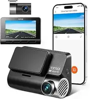 70mai 4K Dash Cam Front and Rear with STARVIS, Built in 5GHz WiFi & GPS Car Camera, Super Night Vision, ADAS, 3'' IPS Screen, 24H Parking Mode, Time-Lapse, Loop Recording, Support 256GB Max