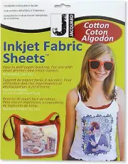 Jacquard Products 8.5 x 11-inch 100 Percent Cotton Percale Ink Jet Fabric Sheets