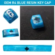 2025 Rainbow 6 Black Ice Keycap OEM R4 Blue Resin Key Cap For Cherry MX Keyboard