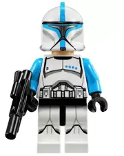 LEGO Star Wars Phase 1 Clone Lieutenant Minifigure sw0629 75085 Blue Printed Leg