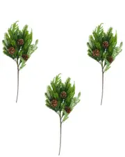 Creative Displays Set of 3 Norfolk Spruce Juniper Spray