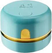 TopHomer Mini Portable Desktop Dust Handheld Cordless Vacuum Cleaner, USB Charging Desktop Vacuum Desk Table Dust Cleaner Rechargeable for Laptop PC Keyboard Office House (Green)