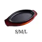 Griddle Steak Plate Platter Sizzle Griddle for Kitchen Restaurant Stovetops