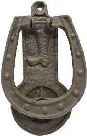 Cast Iron Lion Hat & Coat Hook Solid Metal Old School Shoe Door Knocker