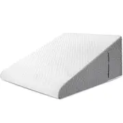 Wedge Pillow for Sleeping Acid Reflux After Surgery Triangle Elevated Pillow for Bedside Dormitory Office Air Layer Memory Foam white 50x50x26