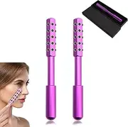 Elarique Glow Sculpting - Beauty Roller, Arrily Face Wand, Ice Faces Massage Roller Skin Care, Germanium Stone Faces Rollers for up Lifting, for Make-up Preparation and Daily Routine (2pcs)