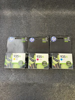 GENUINE HP 935XL CYM INK C2P24AN, C2P25AN & C2P26AN CARTRIDGE SET