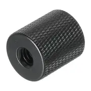 Mic Stand Adapter 1/4 Female to M6 Thread Female Camera Screw Adapter Black