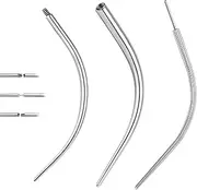 [BodyAce] Titanium Curved Piercing Taper, 14G 16G 18G 20G Threadless Piercing Stretching Kit Screw On Insertion Pin, Curved Assistant Tool for Ear/Nose/Belly/Lip/Eyebrow