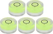 Mini Round Level Bubble for the Equilibrium Scale: Transparent and Compact Bubble for Horizontal Equilibrium Calibration, Electronic Scale, ABS Plastic Chamber (5PCS)