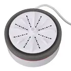 H (Gray )Mini Turbo Washing Machine Timed Adjustable Multifunction USB New