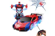 Spider Transformers Remote Control Car Toy with 2.4GHz Remote Control, 360° Rotating Robot Toy