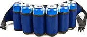 Beer Holder Belt, Beer Soda Bottle Adjustable Holder Belts, Drink Can Holder for Party, Picnics (Blue)