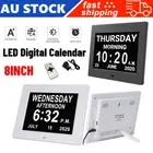 8'' LED Digital Day Clock Wall Alarm Calendar Dementia Date Week Month Year Time