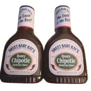 2 Sweet Baby Ray's Honey Chipotle Barbecue Sauce 18 oz each 1/2026 Gluten Free
