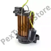 Automatic High Temperature Sump Pump w/ Float Switch, 10' cord, 1/2 HP, 115V