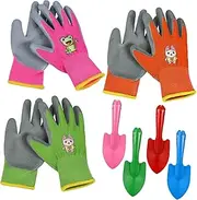 GANAZONO Garden Hand Trowel Gloves for Boys and Girls Mini Shovel Set Camping Gloves Versatile Gardening Tools