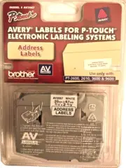 Avery 3/4"x2-5/8" Address AV Labels for Brother P-Touch Electronic Label System