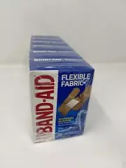 BAND-AID Bandages Flexible Fabric 30 Assorted Sizes Each Box. Pack Of 6 Boxes