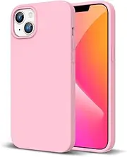 ZUSLAB Case for iPhone 14 Case Real Liquid Silicone Anti-Scratch Gel Rubber Shockproof Cover with Soft Microfiber Lining Drop Full Protection for Apple (2022) - Pink