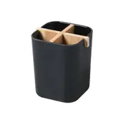 Bamboo Toothbrush Holder (Black)