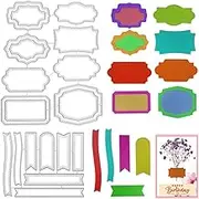 SENHAI Cutting Dies for Card Making, 2 Set Varied Shapes Die Cuts Embossing Tools for Card Making Album Scrapbooking