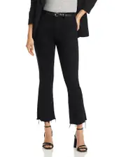Mother The Lil' Hustler Petites Ankle High Rise Cropped Bootcut Jeans in Not Guilty