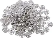 kesoto 50 Sets Metal Snap Buttons Sewing Fastener Sew-On for Clothing Sewing Crafts, 15Mm