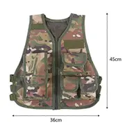 2024Hot Children Kids Camouflage Vest for Outdoor Combat Hunting Games(CP Camouflage L)